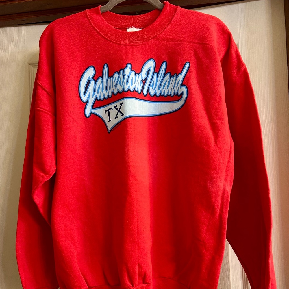 Galveston Island Crew Neck Sweatshirt.          New With Tags